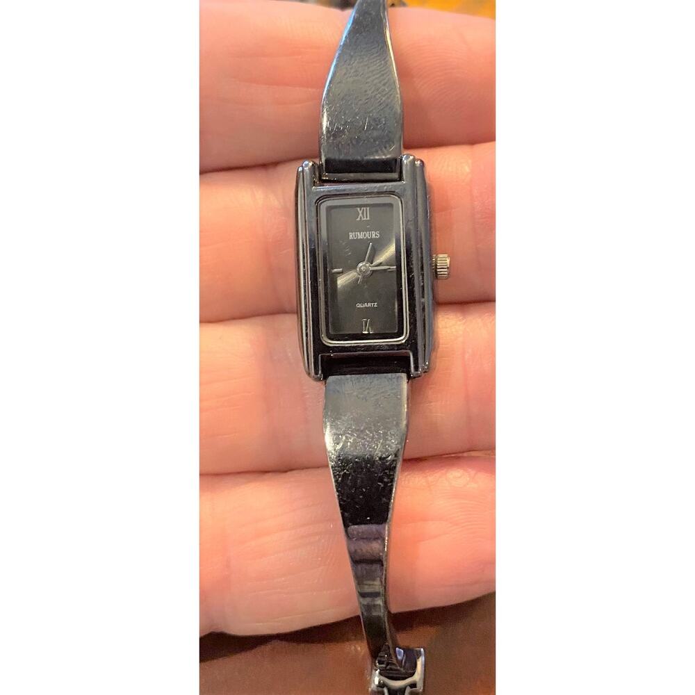Women's Rumours Watch, Gun Metal Tone Bracelet Band